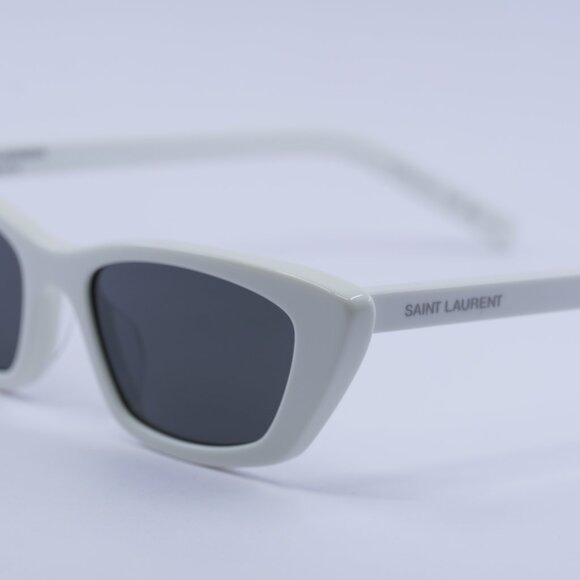 ?️ New Saint Laurent SL277 011 Sunglasses - White Frame, Grey Lenses main image 4